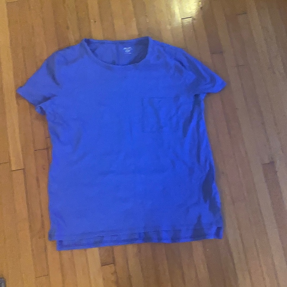 Blue short sleeve T-shirt